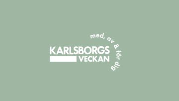 Enfärgad bild med Karlsborgsveckans logga.