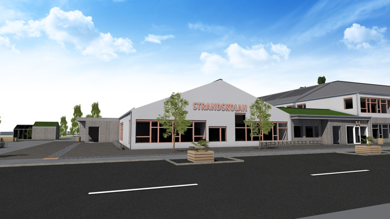 Nybyggnation Strandskolan