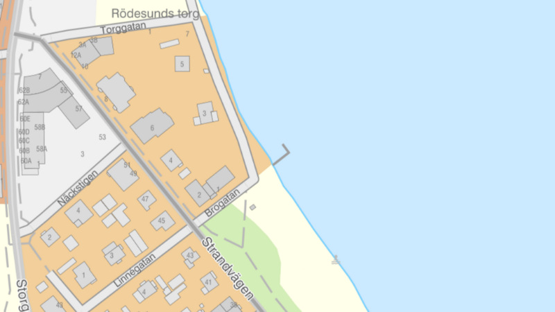 Karta över Rödesundsområdet