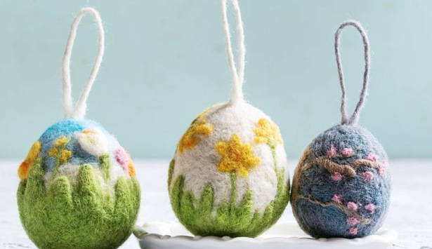 Påskpyssel nålfiltning