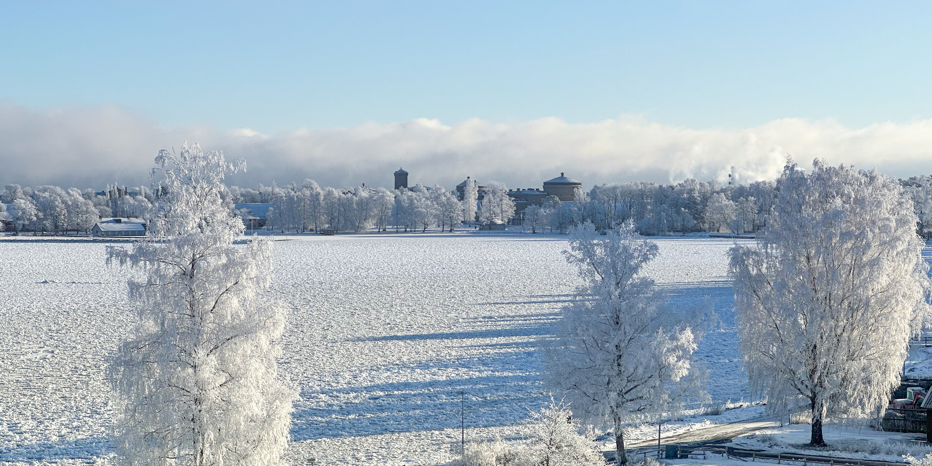 Vinterbild över Vättern 