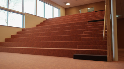 Gradängen som kommer kunna användas till många olika aktiivteter och samlingar.