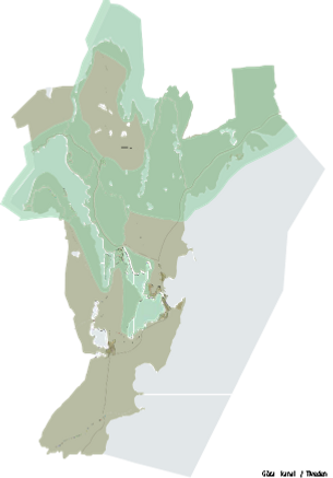 Karta - Riksintresse för friluftsliv Vättern med öar och strandområden