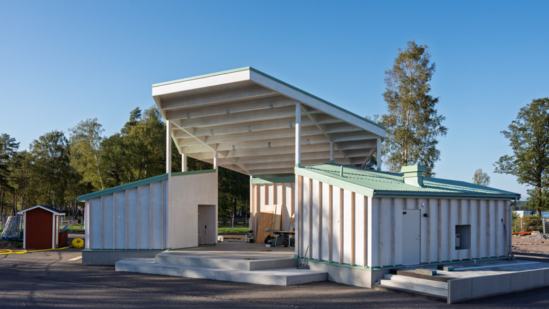 Nya kanalscenen börjar bli färdig.