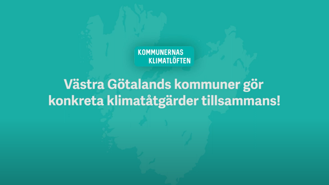 Skärmklipp från Västra Götalandsregionens film "Kommunernas klimatlöften"